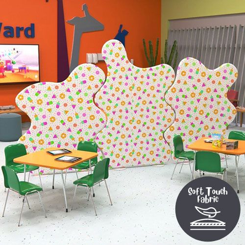 Delta Velvet Hospital Screens used in paediatric ward  