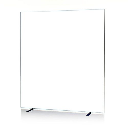 White gloss easy clean Budget Medical Screens on trip and wheelchair friendly stability feet