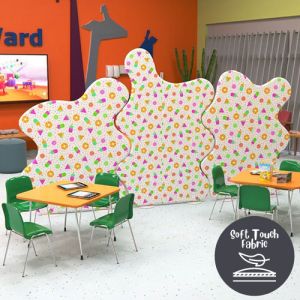 Delta Velvet Hospital Screens used in paediatric ward  