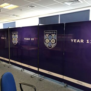 Flexi-Screen Printed Foldable Screen Divider with custom print on the double sided panels
